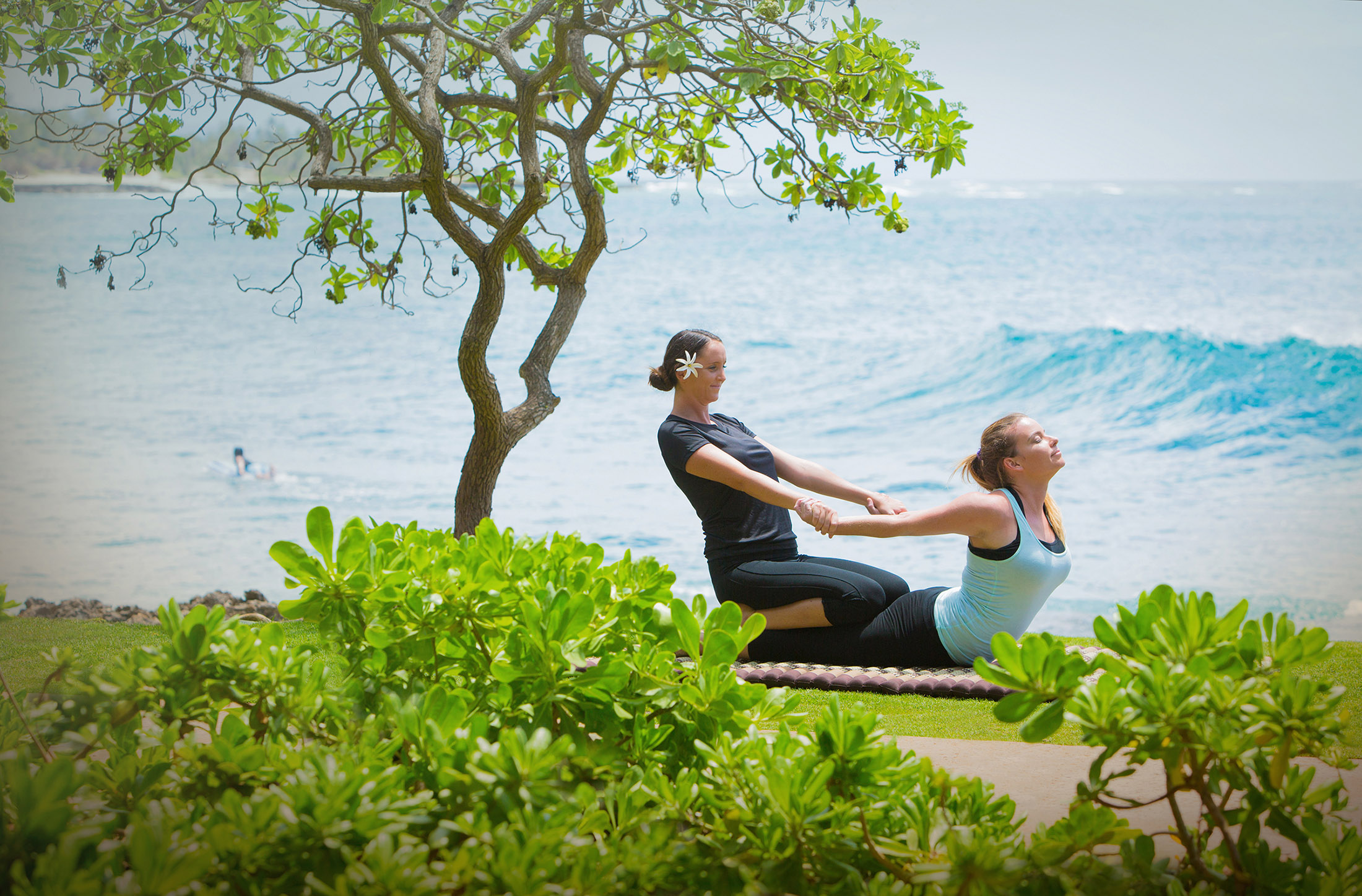 yoga on the beach