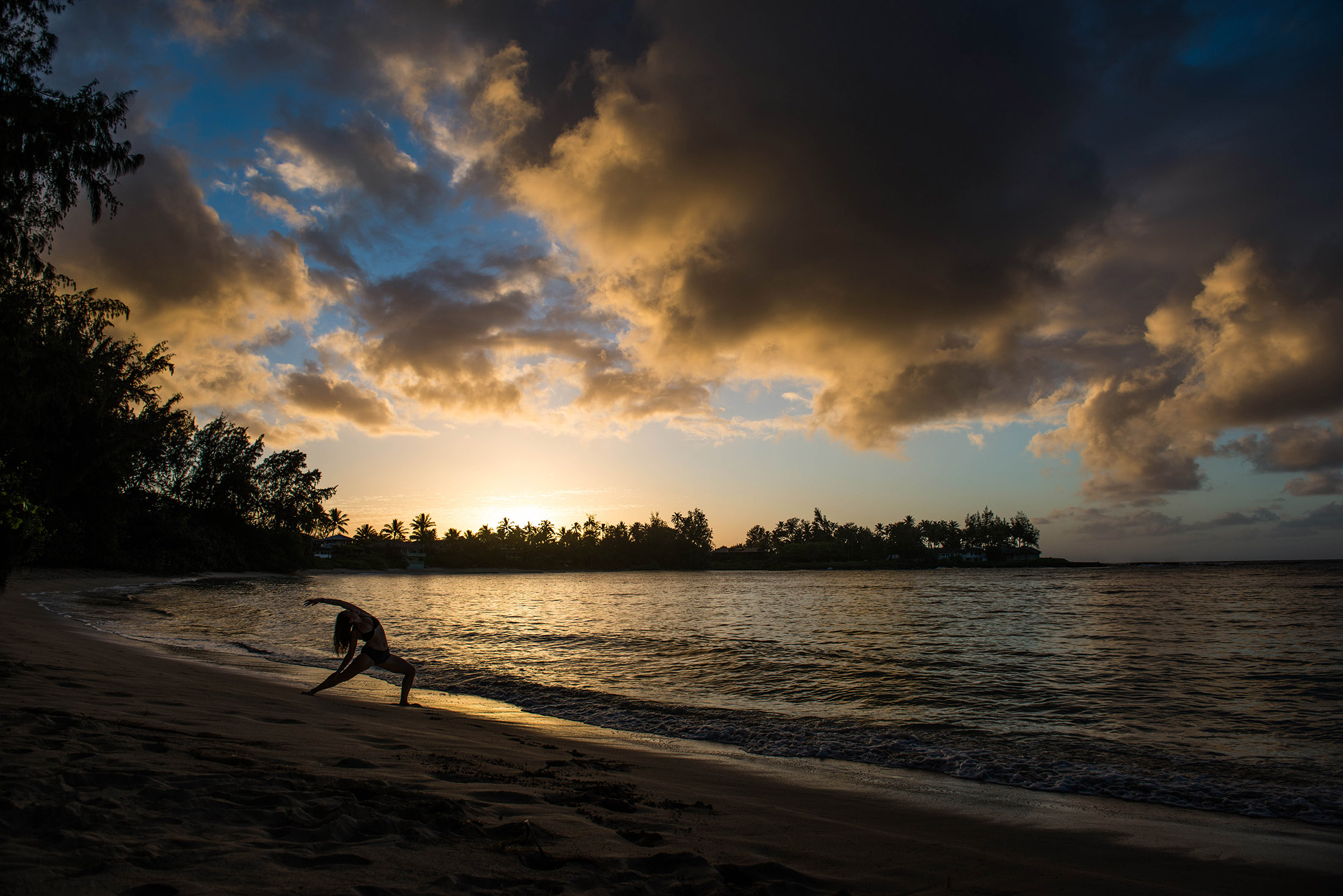 yoga on the beach
