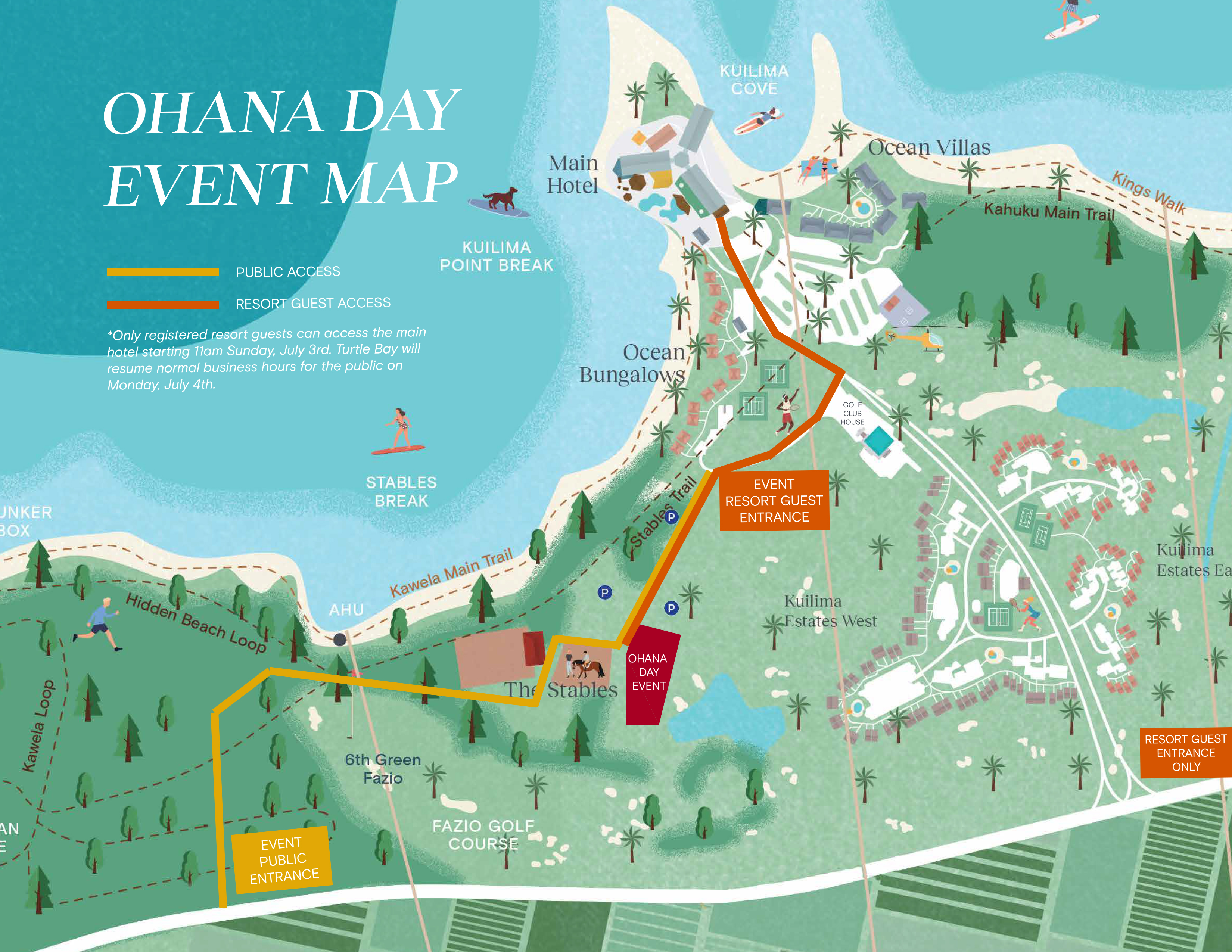 Ohana Day Map