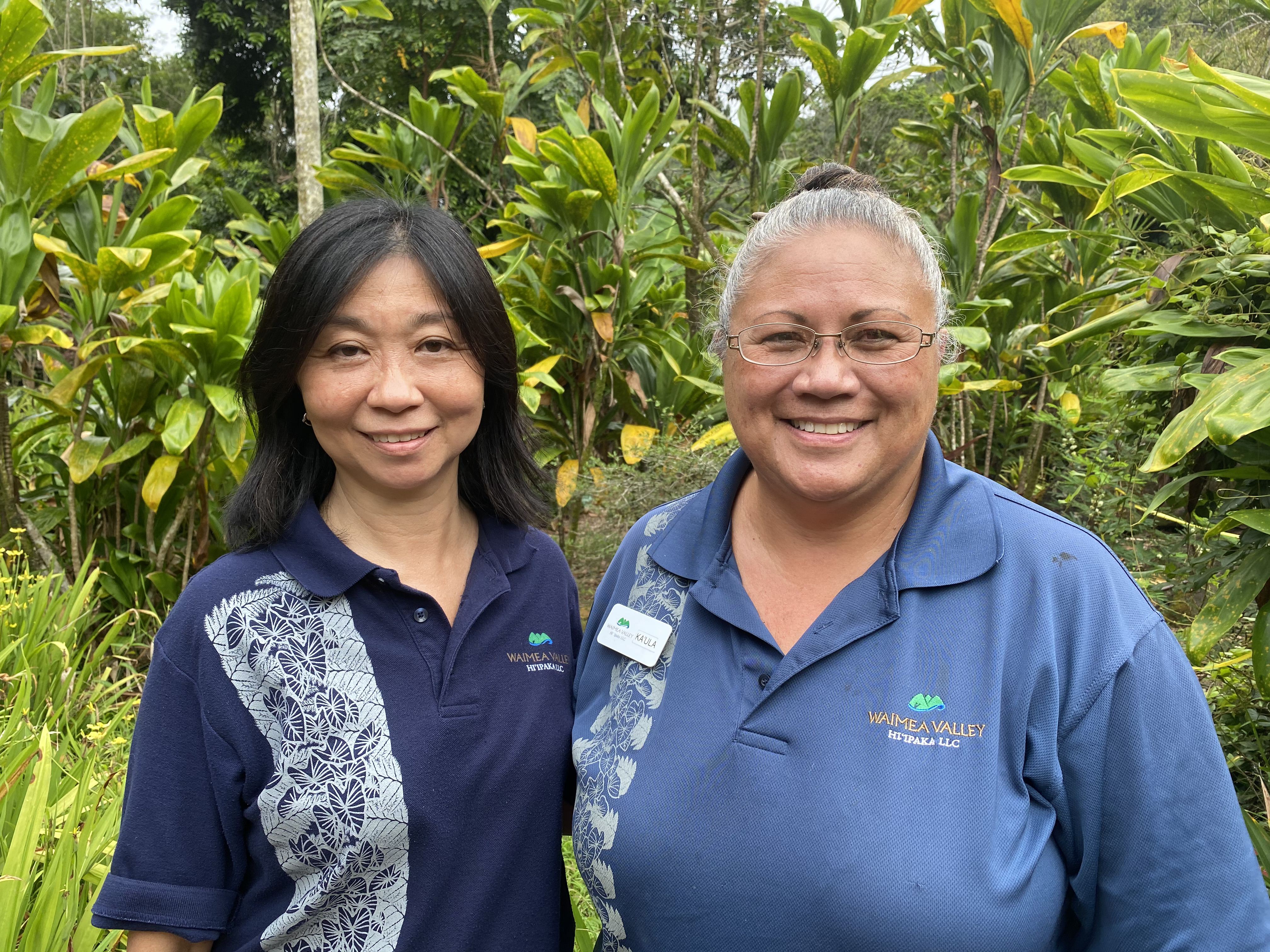 Waimea Valley  Waimea Valley Botanist Josie Hoh and Cultural and Education Program Director Kaulamealani Diamond