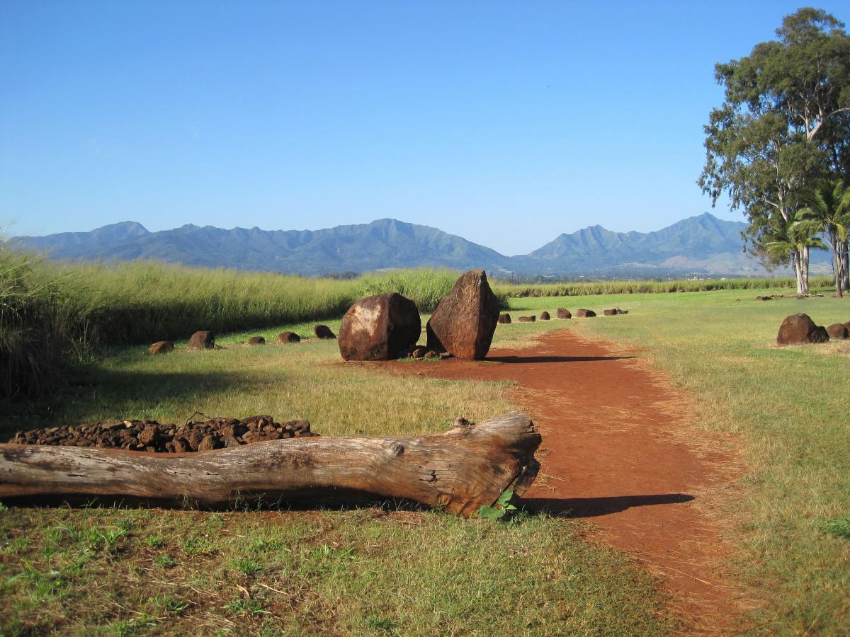 The Kukaniloko Birth Site in Oahu