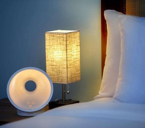 Lighting on bedside table