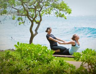 yoga on the beach