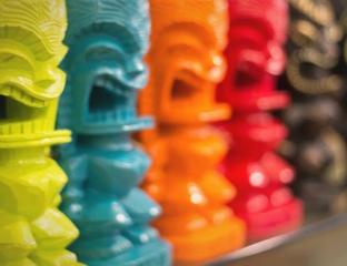 colorful tikis