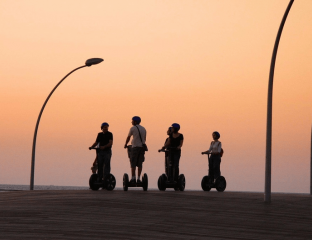 segway tour at sunset