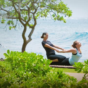 yoga on the beach