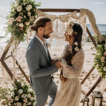 Wedding Ceremony at Stables Beach