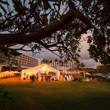 Oceanfront wedding venue