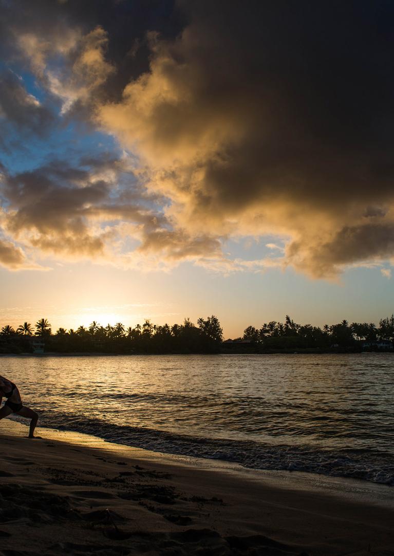 yoga on the beach