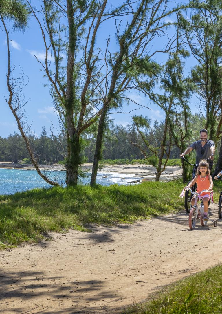 Family biking