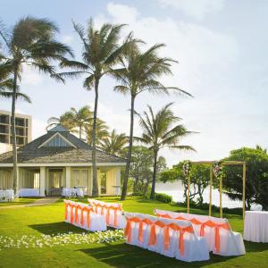 Wedding ceremony outdoors