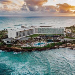 Aerial view of resort