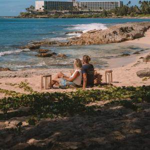North Shore Oahu beach picnic