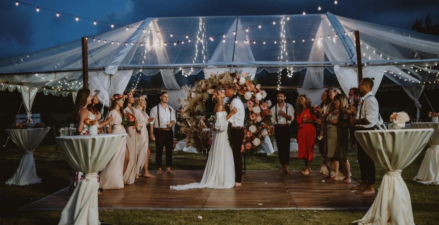 Wedding Reception at Secret Cove