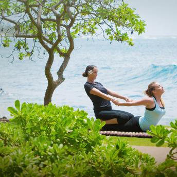 yoga on the beach