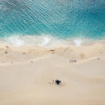 Drone Sunset Beach